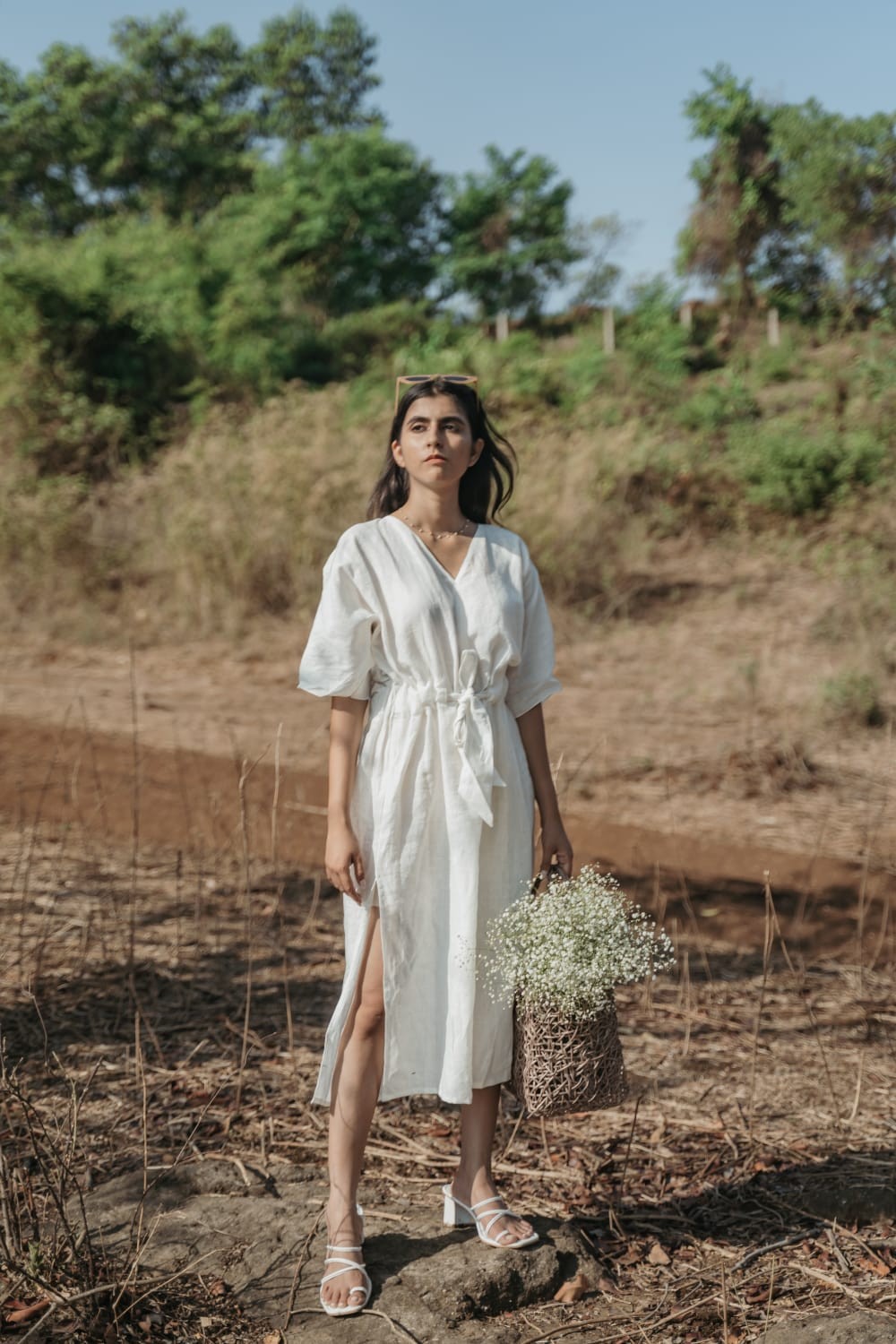Waist Tie-Up Dress
